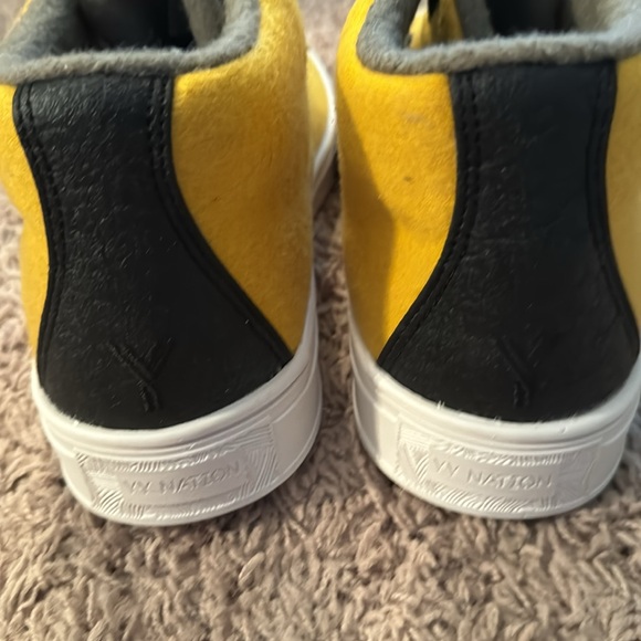 Brand new never worn, bright yellow with gray accent lace up booty! - Picture 6 of 8